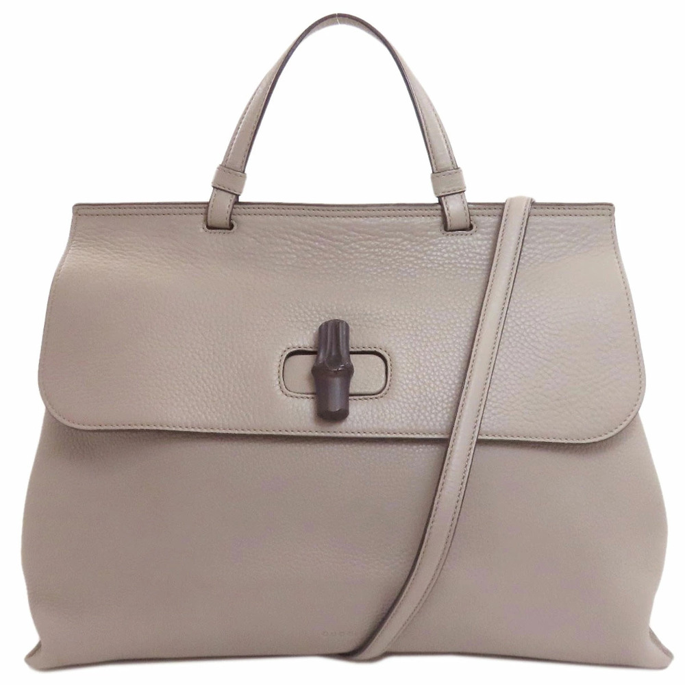 Gucci Bamboo Daily Handbag Leather - Picture 11 of 11